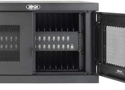 BLACK,32DEVICE USB CHARGING STATION CART