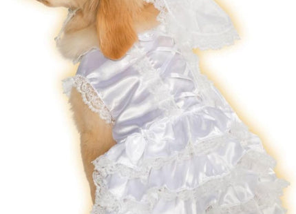 Dog Bride Dress & Veil-SMALL