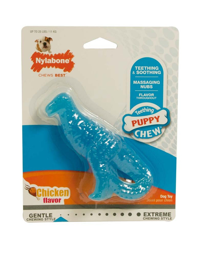 Nylabone Puppy Dental Dinosaur Chew Toy for Teething Puppies Dinosaur; 1ea-SMall-Regular 1 ct