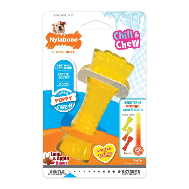 Nylabone Puppy Chew Freezer Dog Toy Puppy; Lamb Apple; 1ea-SMall-Regular 1 ct