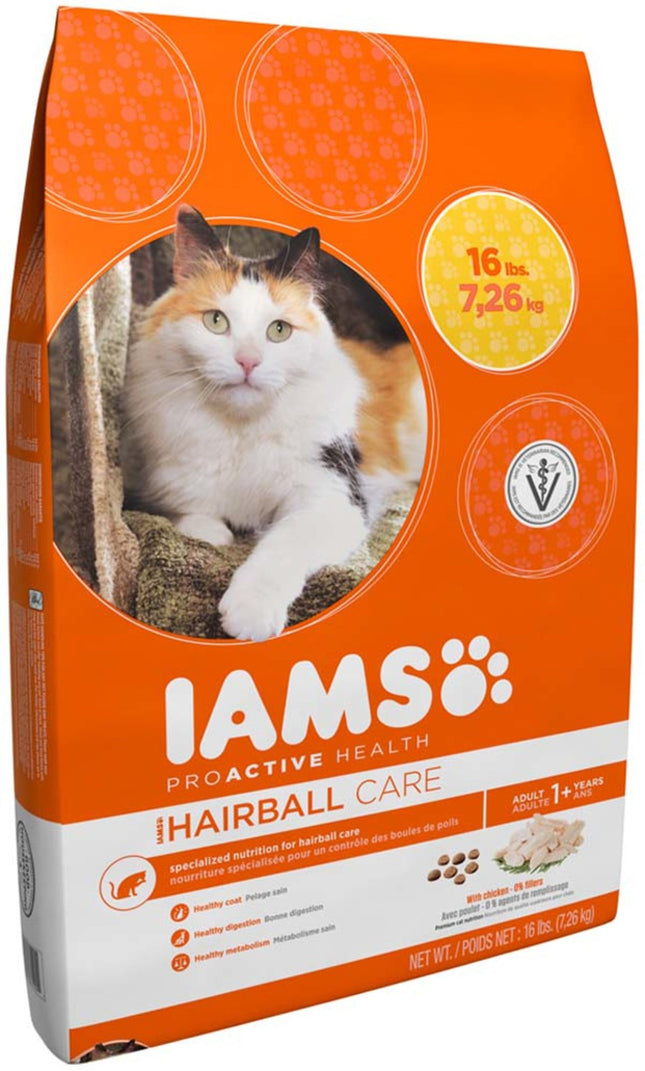 IAMS ProActive Health Adult Hairball Care Cat Food 16 lb