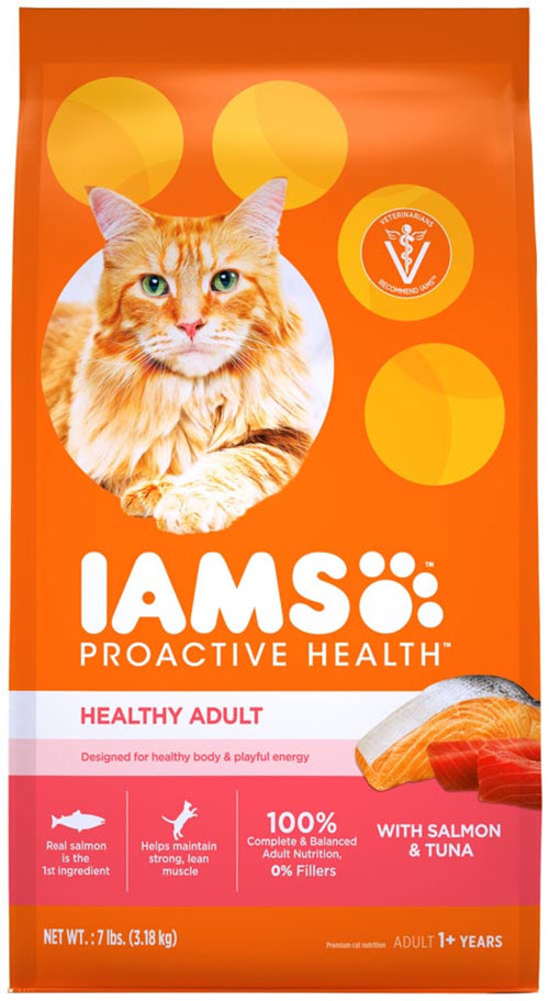 IAMS ProActive Health Adult Salmon and Tuna Dry Cat Food 7 lb