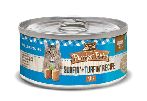 MERRICK CAT PURRFECT BISTRO SURF and TURF 5.5OZ(Case of 24)