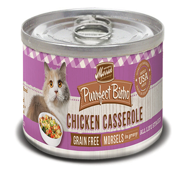 MERRICK CAT PURRFECT BISTRO CHICKEN CASSEROLE 5.5OZ (Case of 24)