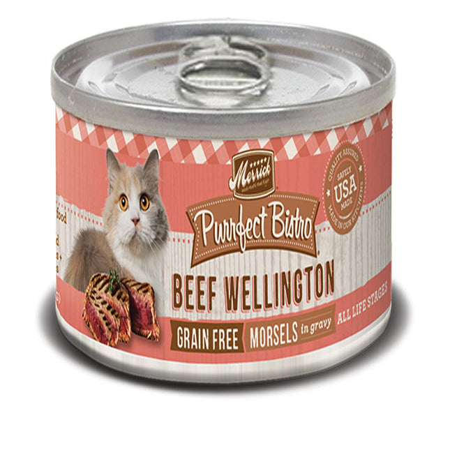 MERRICK CAT PURRFECT BISTRO GRAIN FREE BEEF WELLINGTON 5.5OZ (Case of 24)