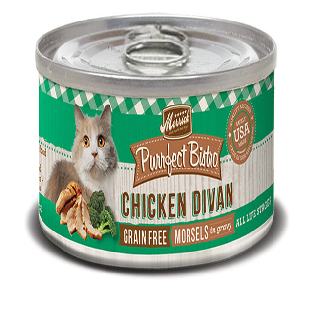 MERRICK CAT PURRFECT BISTRO GRAIN FREE CHICKEN DIVAN 5.5OZ (Case of 24)