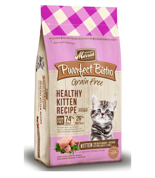 Merrick Purrfect Bistro Grain Free Healthy Kitten Recipe 7Lb