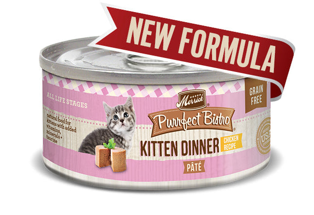 MERRICK CAT PURRFECT BISTRO PATE KITTEN 3OZ(Case of 24)