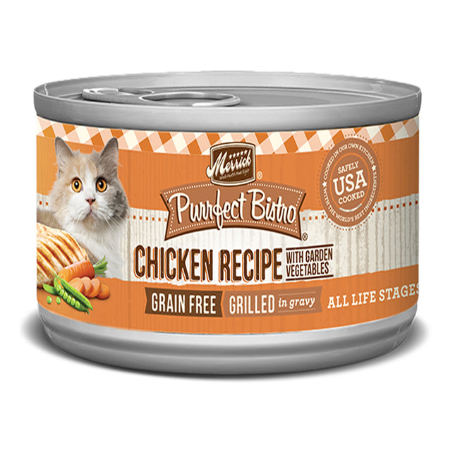 Merrick Cat Purrfect Bistro Grilled Chicken and Vegetable 5.5 Oz.(Case Of 24)