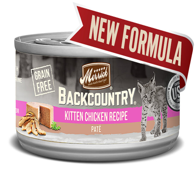 Merrick Cat Backcountry Kitten Pate 3 Oz. (24 Pack)