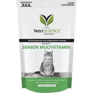 Vetri-Science Cat Nucat Senior Multi-Vitamin 30Ct