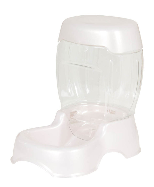 Petmate Pet Cafe Feeder Pearl Silver Medium