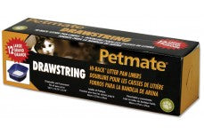 Petmate Hi-Back Drawstring Litter Pan Liners Clear 12 Count Large