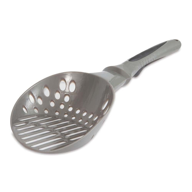 Petmate Round Edge Cat Litter Scoop Brushed Nickel One Size