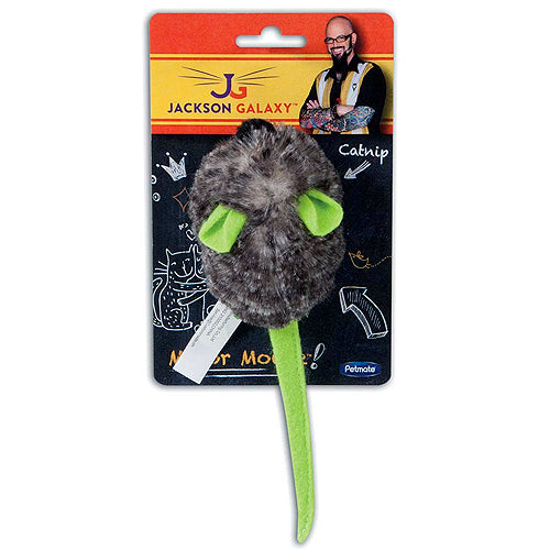 Jackson Galaxy Motor Mouse Catnip Toy Grey; Green One Size