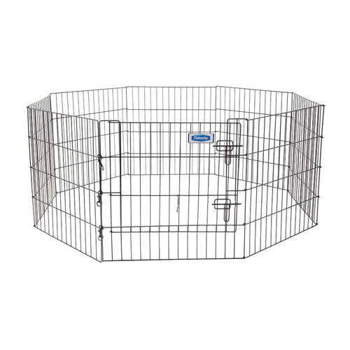 Petmate Exercise Pen with Door Black 24 in