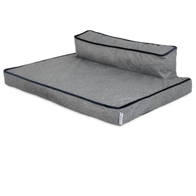 LA Z BOY Beau Indoor-Outdoor Dog Bolster Grey 1ea-36 in X 27 in