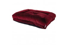 La Z Boy Rosie Dog Lounger Bed Velvet Merlot 35 In X 27 In, One Size