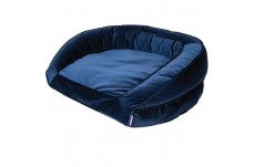 LA Z BOY Tucker Sofa Bed Cobalt Blue Velvet 33 in x 30 in