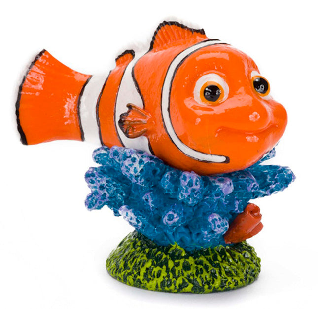 Disney Nemo On Coral Aquarium Statue Blue; Green; Orange Mini