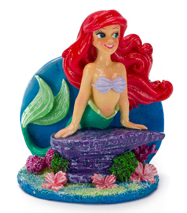 Disney Ariel Stretching on Rock Aquarium Ornament Multi-Color 3.25 in Medium