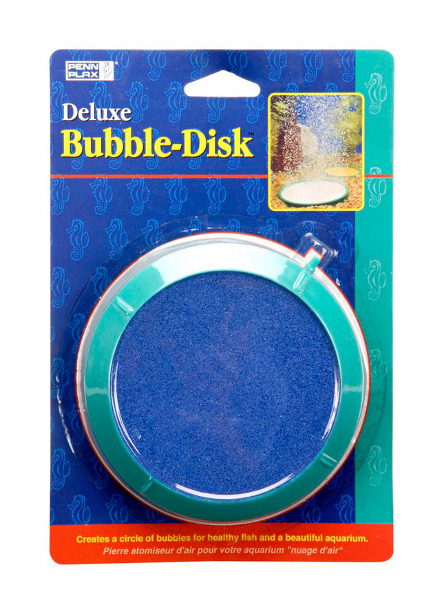 Penn-Plax Deluxe Bubble-Disk Air Stone Green; Blue 5 in Large