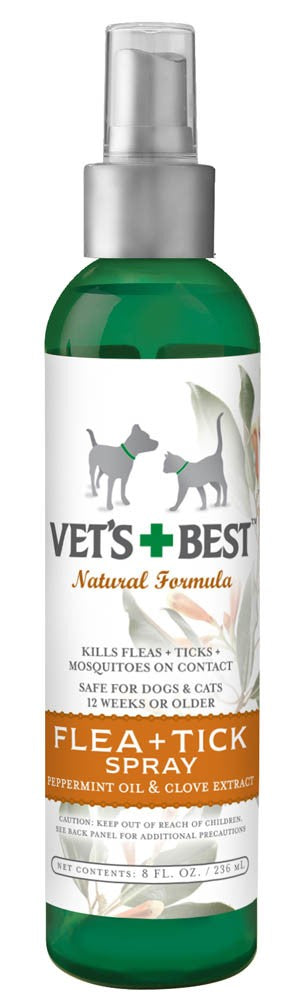 Vets Best Natural Flea and Tick Spray 8 fl. oz