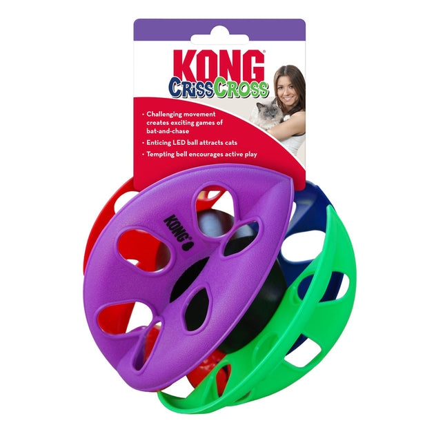 KONG CrissCross Cat Toy Multi-Color 1ea/One Size