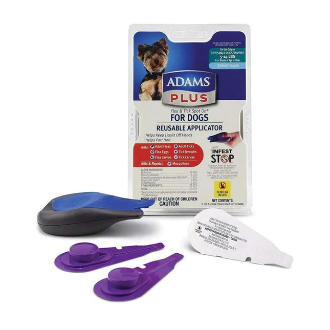 Adams Plus Flea and Tick Spot On Dog Small 3 Month With Applicator