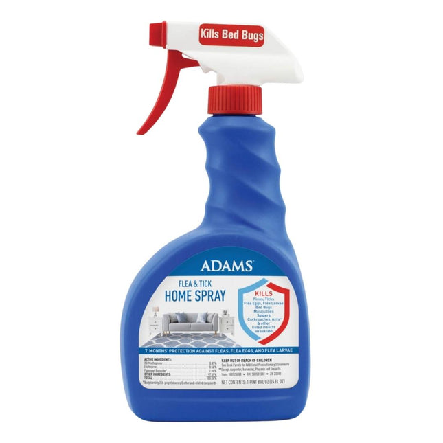 Adams Flea and Tick Home Spray; For Indoor Use 24 Ounces