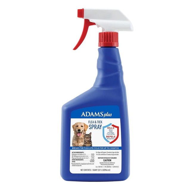 Adams Plus Flea and Tick Spray 32 fluid ounces