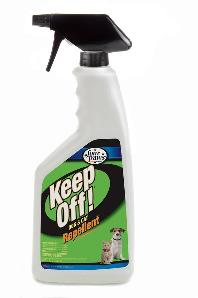 Four Paws Keep Off! Dog and Cat Repellent Outdoors and Indoors Spray