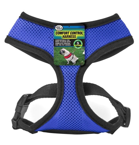 Four Paws Comfort Control Dog Harness Blue Small