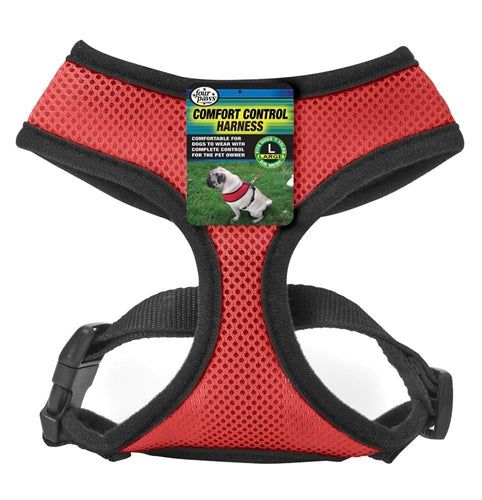 Four Paws Comfort Control Dog Harness Red Large