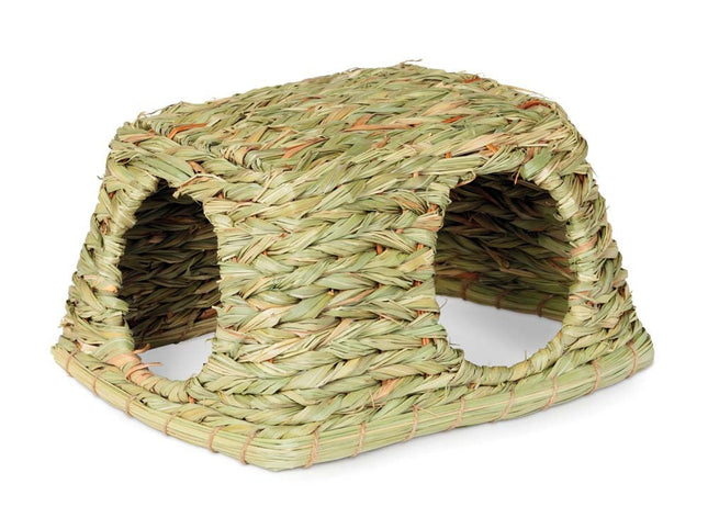 Prevue Pet Products Grass Hut for Small Animals Natural; Mat Green Medium