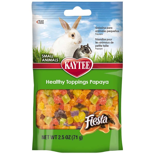 Kaytee Healthy Toppings Papaya Treat for Small Animals 2.5 oz