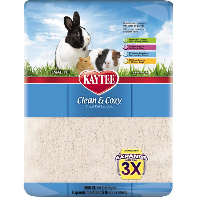 Kaytee Clean and Cozy Bedding; White 49.2 Liters