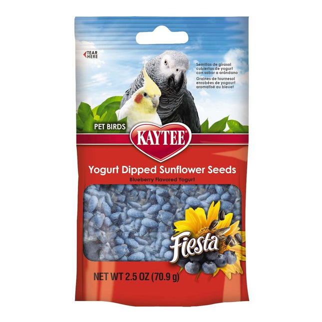 Kaytee Blueberry Flavor Yo Dipped Sunflower Seeds for All Pet Birds 2.5 oz