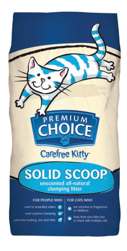 Premium Choice Litter Carefree Kitty Unscented All Natural Scoop Cat Litter 25 lb