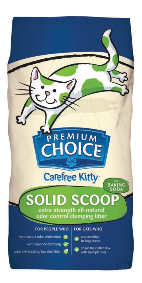 Premium Choice Litter Carefree Kitty Unscented with Baking Soda Scoop Cat Litter 25 lb