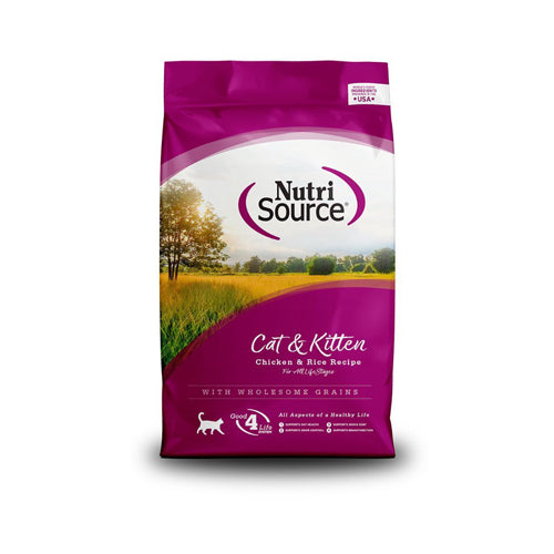 Nutrisource Cat & Kitten Chicken & Rice 6.6Lb