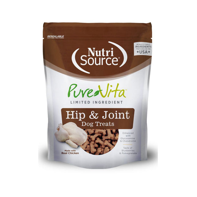 Pure Vita Dog Treat Hip & Joint Chicken 6Oz