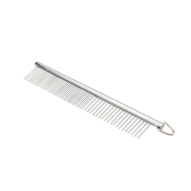 Safari Dog Grooming Comb Medium-Fine Silver 4.5 in