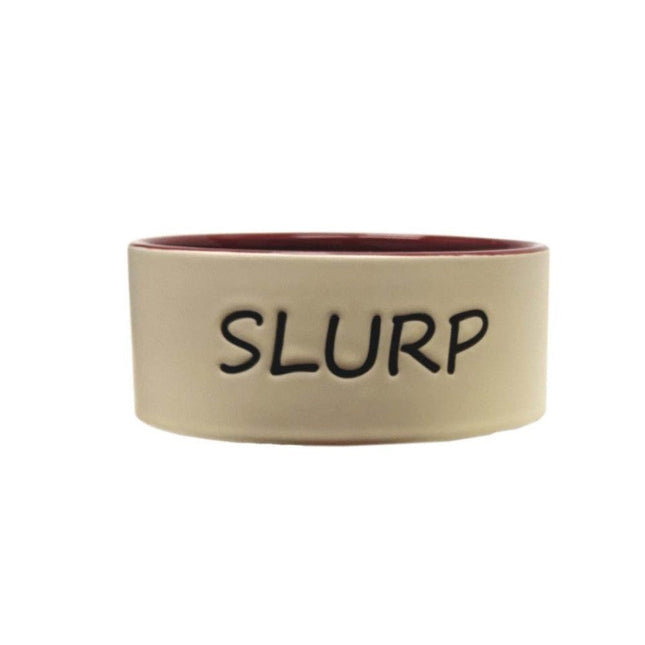 Spot Slurp Dog Bowl Burgundy 5 in