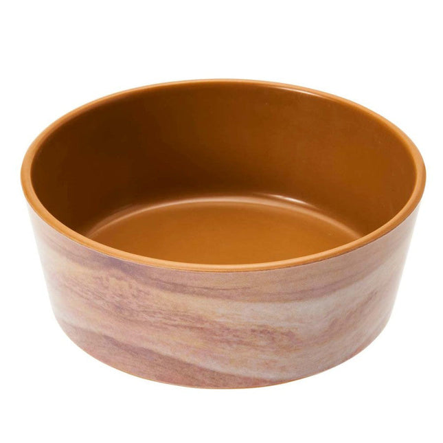 Spot Unbreak-A-Bowlz Wood Dog Bowl Tan; Brown Medium 6 in