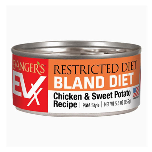 Evangers Evangers EVx Restricted Diet Bland Diet Wet Cat Food Chicken and Sweet Potato 24ea-5.5 oz