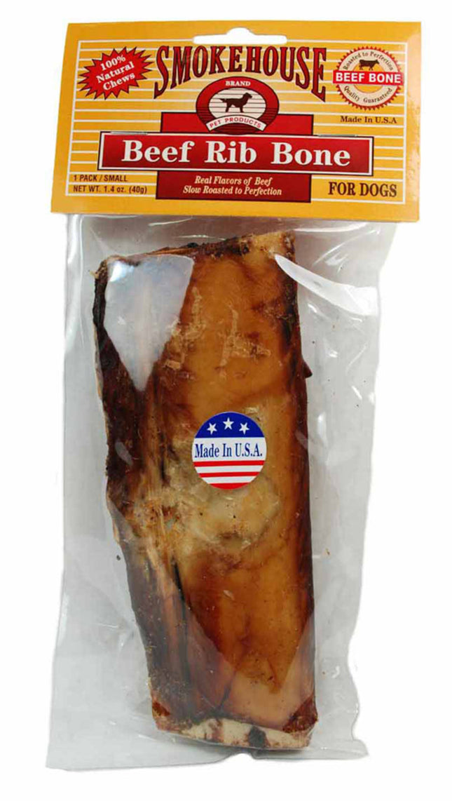 Smokehouse USA Made Rib Bone Dog Chew 6 in 1.4 oz