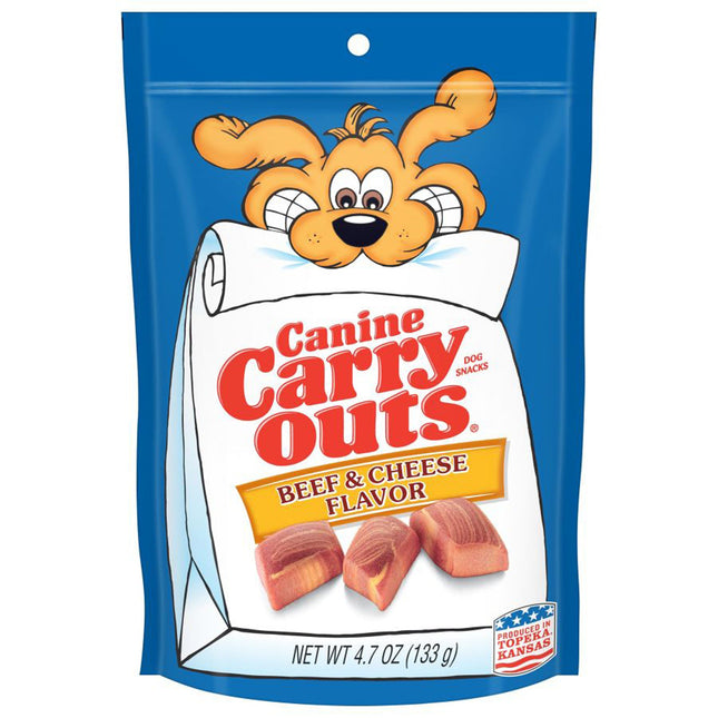 Canine Carry Outs Beef and Cheese Dog Treats 4.5 oz