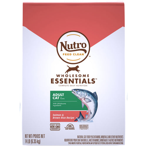 Nutro Products Salmon and Whole Brown Rice Recipe Cat Food 14 lb