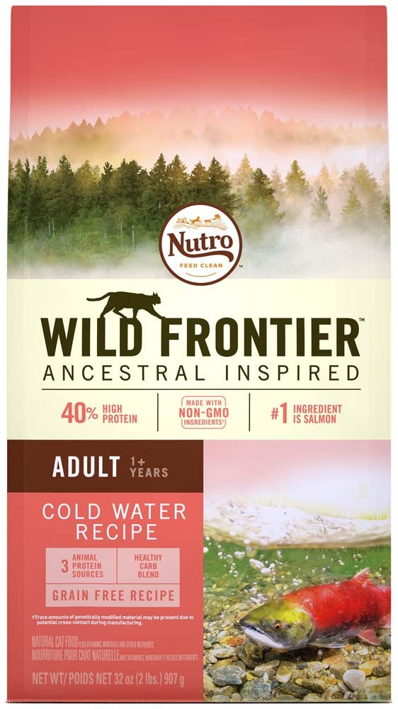 Nutro Wild Frontier Adult Salmon Flavor Grain Free Dry Cat Food 2 Pounds